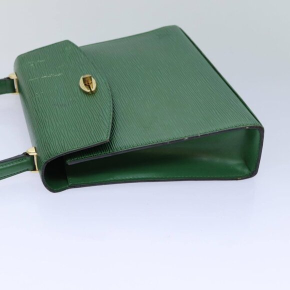 LOUIS VUITTON Epi Malesherbes Hand Bag Green - Picture 5 of 16